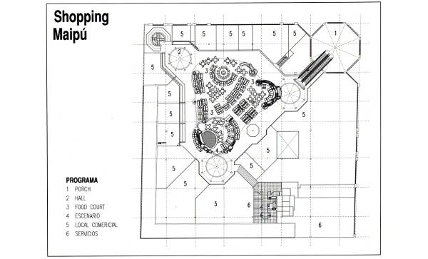 proyecto arquitectura Locales - Patio de Comidas Lider Maipú 11